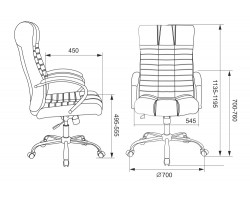 Кресло руководителя Бюрократ KB-10SL черный кожа крестовина металл хром-foto6