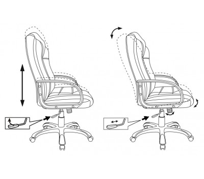 Кресло руководителя Бюрократ CH-839 черный Leather Black эко.кожа крестовина пластик