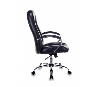 Кресло руководителя Бюрократ T-898SL черный Leather Venge Black эко.кожа крестовина металл хром