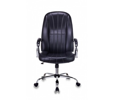 Кресло руководителя Бюрократ T-898SL черный Leather Venge Black эко.кожа крестовина металл хром