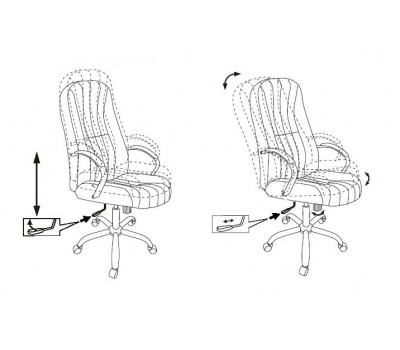 Кресло руководителя Бюрократ T-898SL черный Leather Venge Black эко.кожа крестовина металл хром