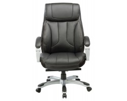 Кресло руководителя Бюрократ T-9921 черный рец.кожа/кожзам крестовина пластик пластик серебро-foto2