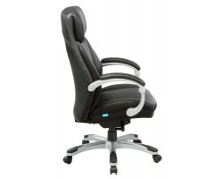 Кресло руководителя Бюрократ T-9921 черный рец.кожа/кожзам крестовина пластик пластик серебро-foto3