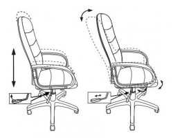 Кресло руководителя Бюрократ CH-808AXSN черный текстиль/эко.кожа крестовина пластик-foto5