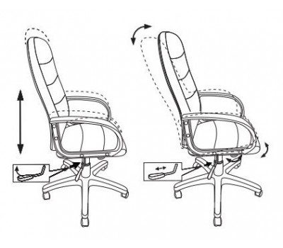 Кресло руководителя Бюрократ CH-808AXSN черный текстиль/эко.кожа крестовина пластик