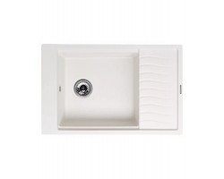 Кухонная мойка MILA 1B1D WHITE ALABASTER KUPPERSBERG