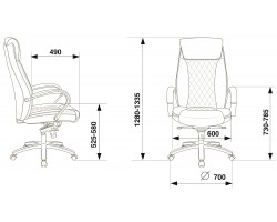 Кресло руководителя Бюрократ T-9924SL светло-коричневый Leather Eichel кожа крестовина металл хром-foto10