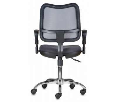 Кресло Бюрократ CH-799SL темно-серый TW-04 TW-12 сетка/ткань крестовина металл хром