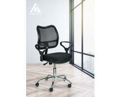 Кресло Бюрократ CH-799SL темно-серый TW-04 TW-12 сетка/ткань крестовина металл хром-foto5