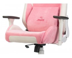 Кресло игровое Zombie EPIC PRO Fabric белый/розовый с подголов. крестовина пластик пластик белый-foto9