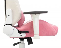 Кресло игровое Zombie EPIC PRO Fabric белый/розовый с подголов. крестовина пластик пластик белый-foto11