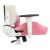 Кресло игровое Zombie EPIC PRO Fabric белый/розовый с подголов. крестовина пластик пластик белый
