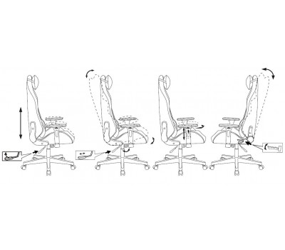 Кресло игровое Zombie EPIC PRO Fabric белый/розовый с подголов. крестовина пластик пластик белый