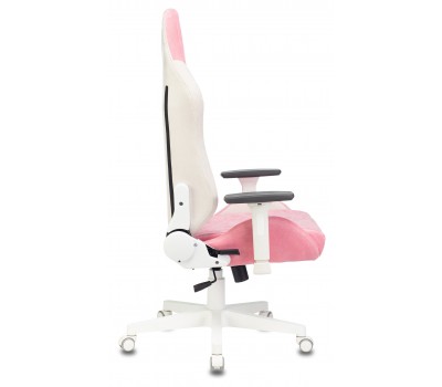 Кресло игровое Zombie EPIC PRO Fabric белый/розовый с подголов. крестовина пластик пластик белый