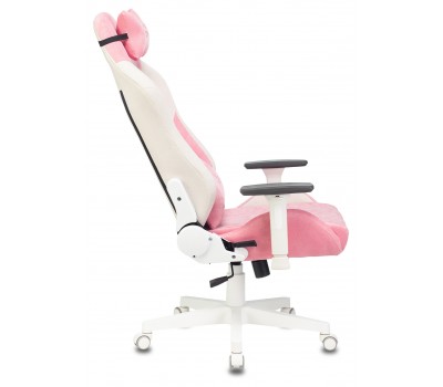 Кресло игровое Zombie EPIC PRO Fabric белый/розовый с подголов. крестовина пластик пластик белый