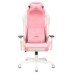 Кресло игровое Zombie EPIC PRO Fabric белый/розовый с подголов. крестовина пластик пластик белый