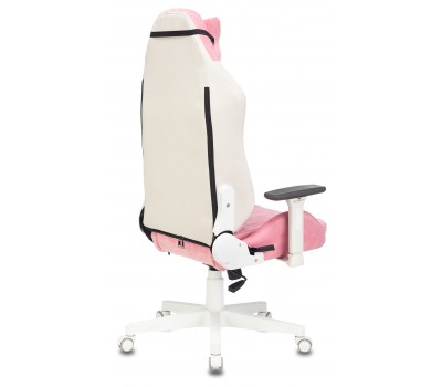 Кресло игровое Zombie EPIC PRO Fabric белый/розовый с подголов. крестовина пластик пластик белый
