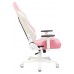 Кресло игровое Zombie EPIC PRO Fabric белый/розовый с подголов. крестовина пластик пластик белый