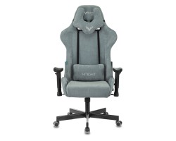 Кресло игровое Zombie VIKING KNIGHT Fabric серо-голубой Light-28 с подголов. крестовина металл-foto2