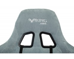 Кресло игровое Zombie VIKING KNIGHT Fabric серо-голубой Light-28 с подголов. крестовина металл-foto12