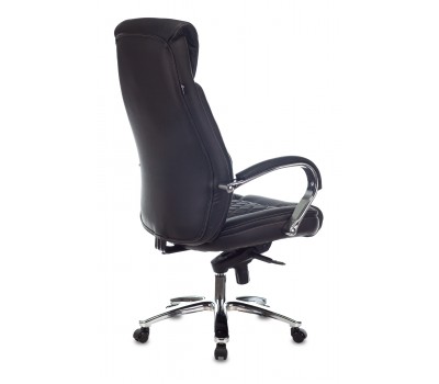 Кресло руководителя Бюрократ T-9924SL черный кожа крестовина металл хром