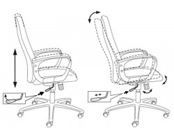 Кресло руководителя Бюрократ Ch-808AXSN черный TW-11 крестовина пластик-foto5