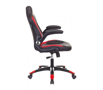 Кресло игровое Zombie VIKING-1N черный/красный эко.кожа крестовина пластик