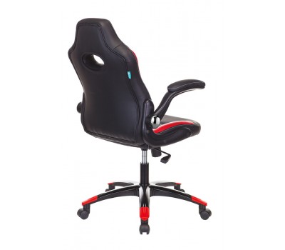 Кресло игровое Zombie VIKING-1N черный/красный эко.кожа крестовина пластик