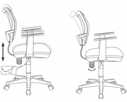 Кресло Бюрократ Ch-797AXSN черный сиденье черный 26-28 сетка/ткань крестовина пластик-foto5