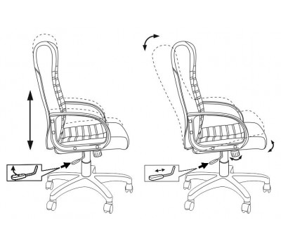 Кресло руководителя Бюрократ KB-10LITE черный эко.кожа крестовина пластик