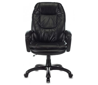 Кресло руководителя Бюрократ CH-868N черный Leather Venge Black эко.кожа крестовина пластик