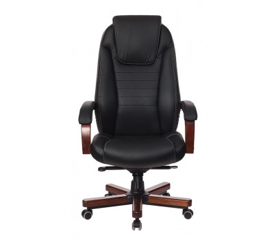 Кресло руководителя Бюрократ T-9923WALNUT черный кожа крестовина металл/дерево