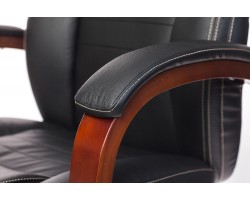 Кресло руководителя Бюрократ T-9923WALNUT черный кожа крестовина металл/дерево-foto8