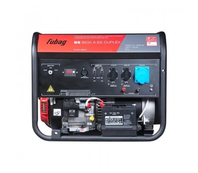 FUBAG Бензиновый генератор с электростартером и коннектором автоматики BS 8500 A ES DUPLEX
