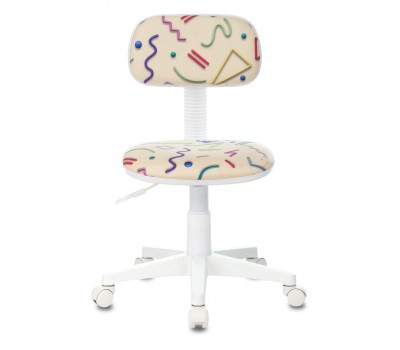 Кресло детское Бюрократ CH-W201NX песочный Sticks 02 крестовина пластик пластик белый