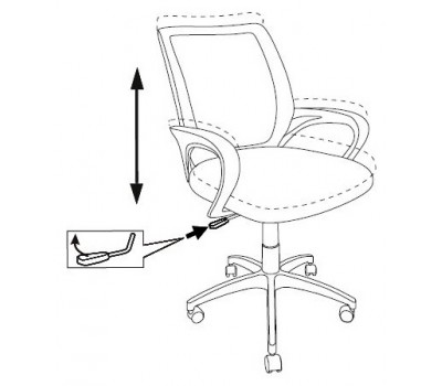 Кресло Бюрократ CH-695NLTSL черный TW-01 TW-11 сетка/ткань крестовина металл хром
