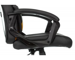 Кресло игровое Zombie DRIVER черный/желтый эко.кожа с подголов. крестовина пластик-foto10