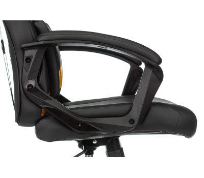 Кресло игровое Zombie DRIVER черный/желтый эко.кожа с подголов. крестовина пластик Кресло игровое Zombie DRIVER черный/желтый эко.кожа с подголов. крестовина пластик