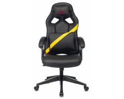 Кресло игровое Zombie DRIVER черный/желтый эко.кожа с подголов. крестовина пластик-foto2
