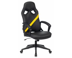 Кресло игровое Zombie DRIVER черный/желтый эко.кожа с подголов. крестовина пластик-foto11