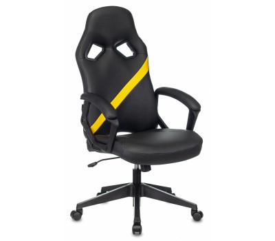 Кресло игровое Zombie DRIVER черный/желтый эко.кожа с подголов. крестовина пластик Кресло игровое Zombie DRIVER черный/желтый эко.кожа с подголов. крестовина пластик