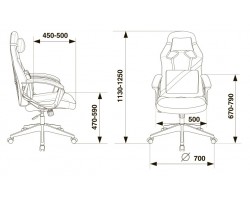 Кресло игровое Zombie DRIVER черный/желтый эко.кожа с подголов. крестовина пластик-foto16
