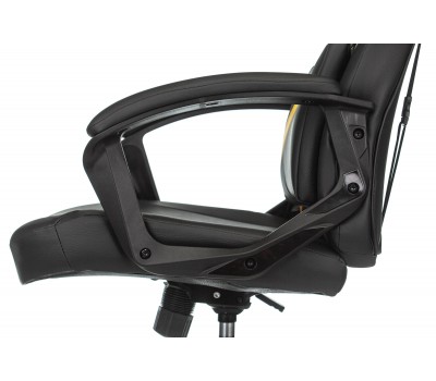 Кресло игровое Zombie DRIVER черный/желтый эко.кожа с подголов. крестовина пластик Кресло игровое Zombie DRIVER черный/желтый эко.кожа с подголов. крестовина пластик