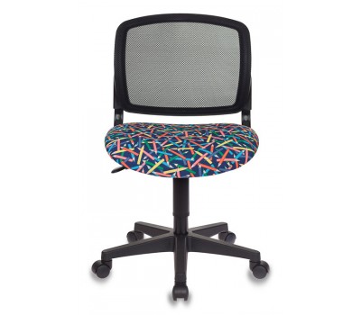 Кресло детское Бюрократ CH-296NX черный карандаши крестовина пластик