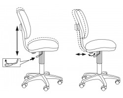 Кресло Бюрократ Ch-204NX синий 26-21 крестовина пластик-foto5