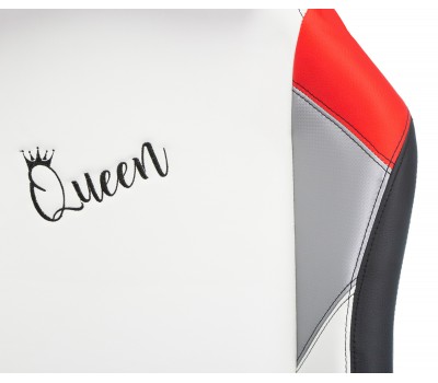 Кресло игровое Zombie HERO QUEEN PRO черный/белый эко.кожа с подголов. крестовина пластик Кресло игровое Zombie HERO QUEEN PRO черный/белый эко.кожа с подголов. крестовина пластик