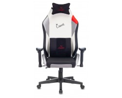 Кресло игровое Zombie HERO QUEEN PRO черный/белый эко.кожа с подголов. крестовина пластик-foto2