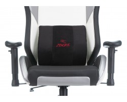 Кресло игровое Zombie HERO QUEEN PRO черный/белый эко.кожа с подголов. крестовина пластик-foto6