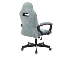 Кресло игровое Zombie VIKING 6 KNIGHT Fabric голубой с подголов. крестовина металл-foto4