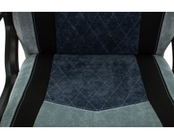 Кресло игровое Zombie VIKING 6 KNIGHT Fabric голубой с подголов. крестовина металл-foto6